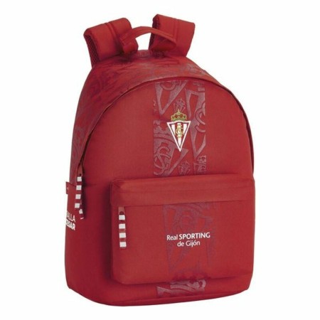 Zaino per Portatile Real Sporting de Gijón 14,1'' Rosso