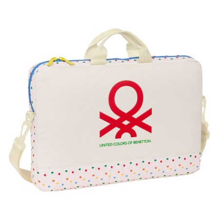 Valigetta per Portatile Benetton Topitos Bianco (40 x 27 x 4 cm)