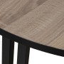 Set di 2 tavoli Alexandra House Living Marrone Nero Legno