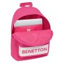 Zaino per Portatile Benetton benetton Fucsia (31 x 41 x 16 cm)