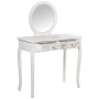 Toeletta Alexandra House Living Bianco Legno 90 x 78 x 40 cm