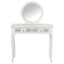 Toeletta Alexandra House Living Bianco Legno 90 x 78 x 40 cm