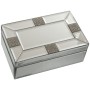 Scatola-Portagioie Alexandra House Living Grigio Cristallo Specchio 21 x 8 x 13 cm