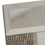 Cornice Portafoto Alexandra House Living Grigio Cristallo Specchio 18 x 23 x 2 cm