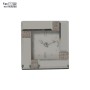 Orologio da Tavolo Alexandra House Living Grigio Cristallo Specchio 14 x 4 x 14 cm