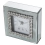 Orologio da Tavolo Alexandra House Living Grigio Cristallo Specchio 15 x 15 x 5 cm