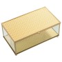 Scatola-Portagioie Alexandra House Living Dorato Cristallo 21 x 9 x 13 cm