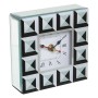 Orologio da Tavolo Alexandra House Living Bianco Nero Cristallo 14 x 14 x 4 cm