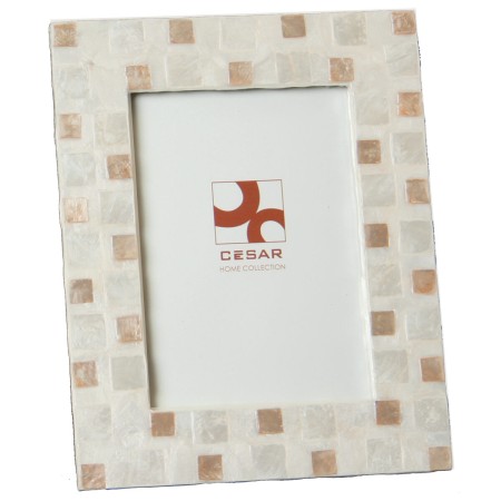 Cornice Portafoto Alexandra House Living Marrone Madreperla 27 X 1 X 32 CM