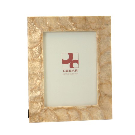 Cornice Portafoto Alexandra House Living Marrone Madreperla 19 x 1 x 24 cm