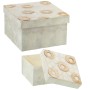 Set di Scatole Decorative Alexandra House Living Marrone Madreperla 2 Pezzi