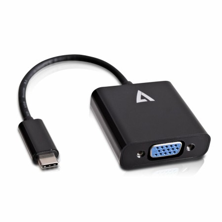 Adattatore USB C con VGA V7 V7UCVGA-BLK-1E    Nero