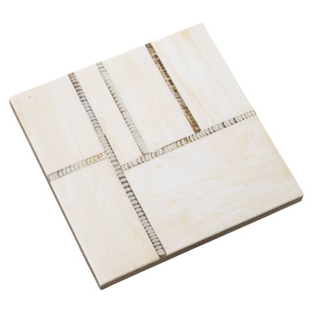 Sottobicchieri Alexandra House Living Multicolore Legno 10 x 1 x 10 cm 4 Pezzi