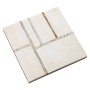 Sottobicchieri Alexandra House Living Multicolore Legno 10 x 1 x 10 cm 4 Pezzi