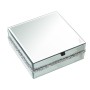 Scatola-Portagioie Alexandra House Living Grigio Cristallo Specchio 15 x 6 x 15 cm