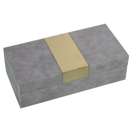 Scatola-Portagioie Alexandra House Living Grigio Legno 25 x 7 x 12 cm