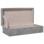 Scatola-Portagioie Alexandra House Living Grigio Legno 25 x 7 x 12 cm