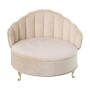 Scatola-Portagioie Alexandra House Living Crema Tessile 17 x 15 x 17 cm Poltrona