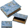 Set di Scatole Decorative Alexandra House Living Azzurro Legno 3 Pezzi