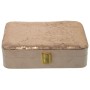 Scatola-Portagioie Alexandra House Living Rosa Tessile 21 x 6 x 15 cm