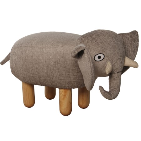 Puff Alexandra House Living Marrone Legno Elefante 50 x 32 x 29 cm