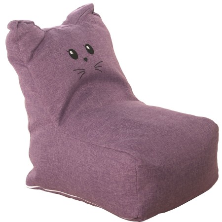 Puff Alexandra House Living Violetta Acrilico Plastica Melammina Gatto 43 x 52 x 50 cm