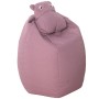 Puff Alexandra House Living Rosa Acrilico Plastica Melammina Ippopotamo 58 x 65 x 58 cm