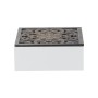 Set di Scatole Decorative Alexandra House Living Bianco Nero Legno 2 Pezzi