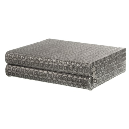 Scatola-Portagioie Alexandra House Living Argentato Metallo 27 x 7 x 21 cm