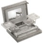 Scatola-Portagioie Alexandra House Living Argentato Metallo 27 x 7 x 21 cm