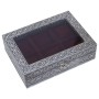 Custodia per orologi Alexandra House Living Nero Argentato Metallo 20 x 28 x 20 cm