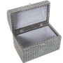 Scatola-Portagioie Alexandra House Living Argentato Metallo 25 x 18 x 15 cm