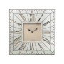 Orologio da Parete Alexandra House Living Grigio Argentato Cristallo 49 x 49 x 4 cm