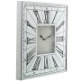 Orologio da Parete Alexandra House Living Grigio Argentato Cristallo 49 x 49 x 4 cm