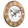 Orologio da Parete Alexandra House Living Marrone Legno Mappamondo 63 x 4 x 63 cm