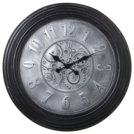 Orologio da Parete Alexandra House Living Nero Argentato Acrilico Plastica 58 x 58 x 6 cm