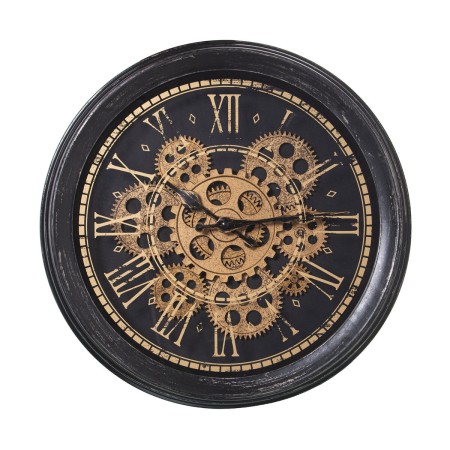 Orologio da Parete Alexandra House Living Nero Dorato Acrilico Plastica 36 x 7 x 36 cm