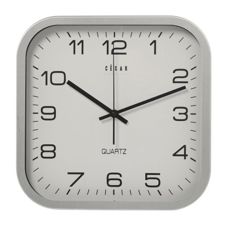 Orologio da Parete Alexandra House Living Bianco Argentato Alluminio 30 x 4 x 30 cm