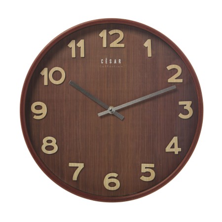 Orologio da Parete Alexandra House Living Marrone Legno di noce Legno 32 x 4 x 32 cm