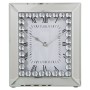 Orologio da Tavolo Alexandra House Living Argentato Cristallo Brillanti 22 x 26 x 6 cm