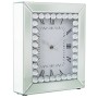 Orologio da Tavolo Alexandra House Living Argentato Cristallo Brillanti 22 x 26 x 6 cm