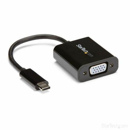 Adattatore USB C con VGA Startech CDP2VGA       Nero