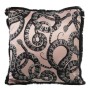 Cuscino Alexandra House Living Nero Rosa Tessile Serpente 45 x 45 cm