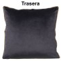 Cuscino Alexandra House Living Grigio Dorato Velluto Tessile