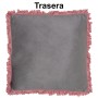 Cuscino Alexandra House Living Grigio Rosa Tessile 45 x 45 cm