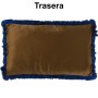 Cuscino Alexandra House Living Azzurro Dorato Tessile 50 x 30 cm