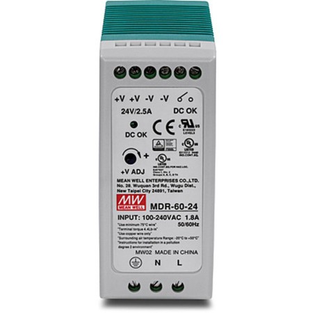 Fonte di Alimentazione Trendnet TI-M6024 Verde 60W