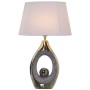 Lampada da tavolo Alexandra House Living Nero Grigio Multicolore Argentato Ceramica 40 W 32 x 50 x 20 cm