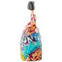 Statua Decorativa Alexandra House Living Multicolore Plastica Vestito Graffiti 14 x 9 x 21 cm