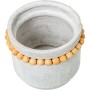 Vaso Alexandra House Living Grigio Legno Ceramica Palline 19 x 16 cm